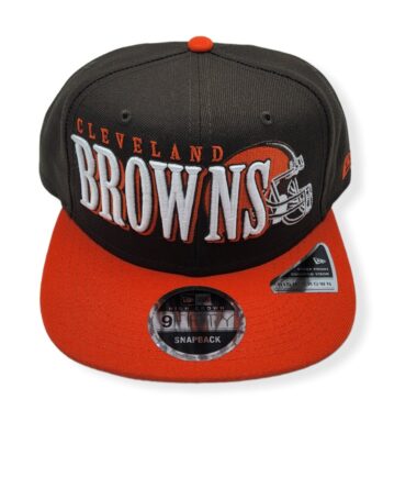 New Era Cleveland Browns 9Fifty Jumbo B1 High Crown Adjustable Snapback Hat Cap