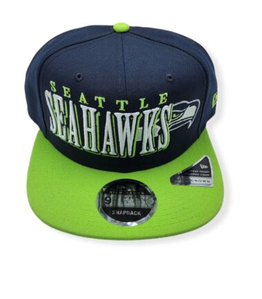 New Era Seattle Seahawks 9Fifty Jumbo B1 High Crown Adjustable Snapback Hat Cap