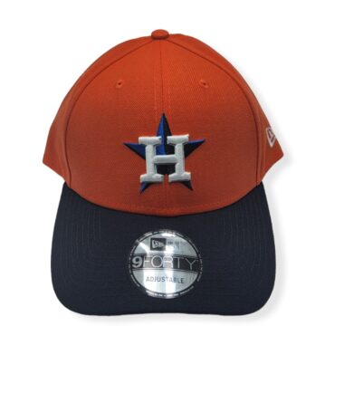 New Era Houston Astros 9Forty The League 2Tone Orange/Navy Adjustable Strap Hat Cap