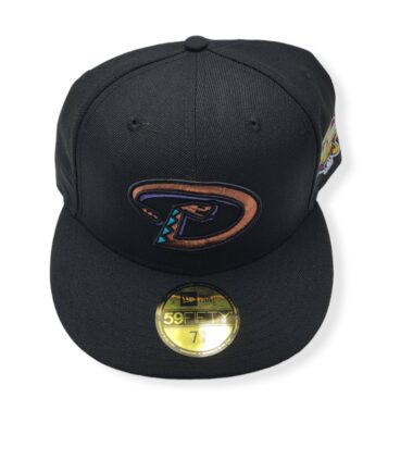 New Era Arizona Diamondbacks 59Fifty 2001 World Series Wool Black Fitted Size 7 5/8