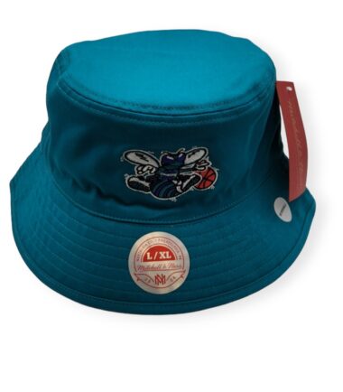 Mitchell & Ness Charlotte Hornets Lifestyle Reversible Bucket Hat Teal Size L/XL