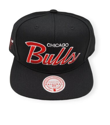 Mitchell & Ness Chicago Bulls Sports Specialty Black/Satin Under Adjustable Snapback Hat Cap