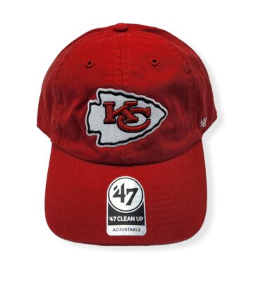 '47 Kansas City Chiefs Clean Up Red Adjustable Strap Hat Cap