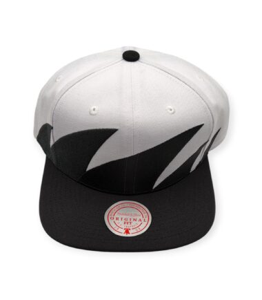Mitchell & Ness Branded Sharktooth Black Adjustable Snapback Hat Cap