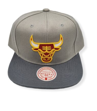 Mitchell & Ness Chicago Bulls Cool Grey 3 Adjustable Snapback Hat Cap