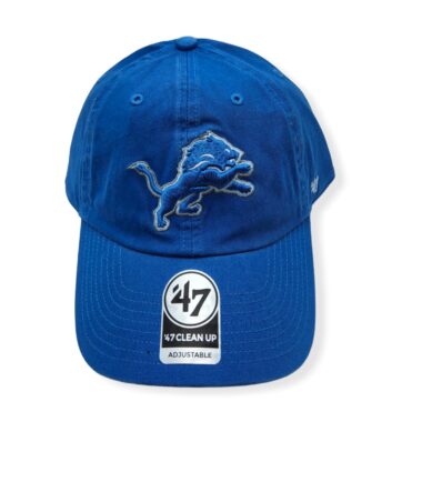 '47 Detroit Lions Clean Up Blue Adjustable Strap Hat Cap