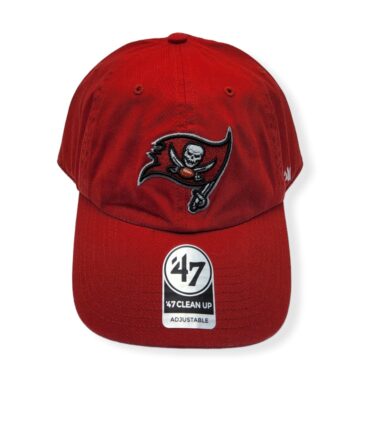 '47 Tampa Bay Buccaneers Clean Up Red Adjustable Strap Hat Cap