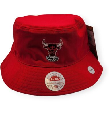 Mitchell & Ness Chicago Bulls Lifestyle Reversible Bucket Hat Red Size L/XL