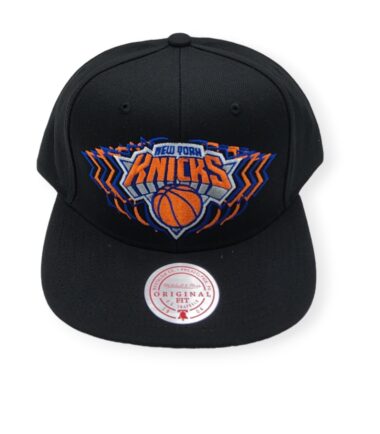 Mitchell & Ness New York Knicks Team Vibes Black Adjustable Snapback Hat Cap