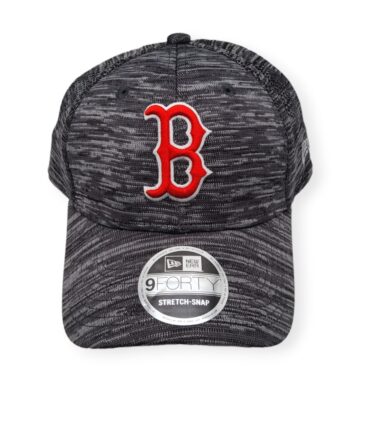 New Era Boston Red Sox 9Forty Stretch Snap Tech B1 Gray Adjustable Snapback Hat Cap