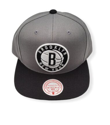 Mitchell & Ness Brooklyn Nets Wool 2 Tone Adjustable Snapback Hat Cap