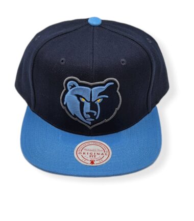 Mitchell & Ness Memphis Grizzlies Core Basic Navy/Light Blue Adjustable Snapback Hat Cap