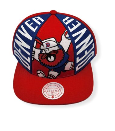 Mitchell & Ness Denver Nuggets Big Face Callout Hardwood Classics Adjustable Snapback Hat Cap