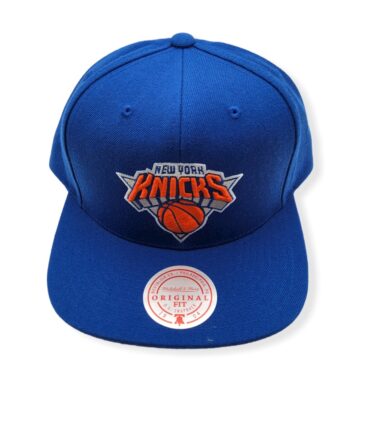 Mitchell & Ness New York Knicks Team Ground Royal Adjustable Snapback Hat Cap