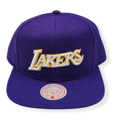 Mitchell & Ness Los Angeles Lakers Color Popz Hardwood Classics Adjustable Snapback Hat Cap