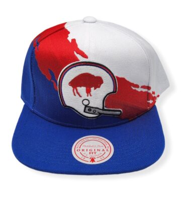 Mitchell & Ness Buffalo Bills Paintbrush Adjustable Snapback Hat Cap
