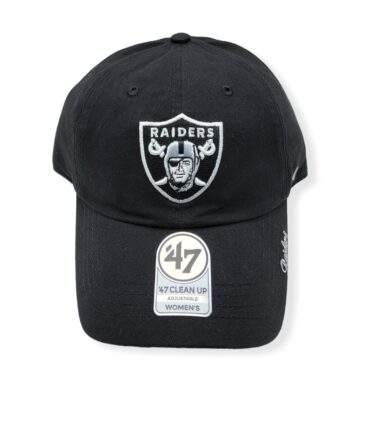 '47 Las Vegas Raiders Clean Up Women's Miata Black Adjustable Strap Hat Cap