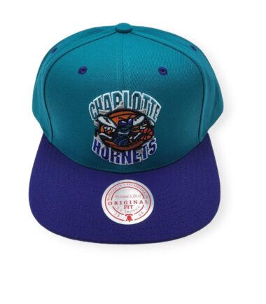 Mitchell & Ness Charlotte Hornets Breakthrough Teal Adjustable Snapback Hat Cap