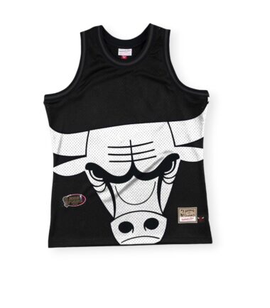 Mitchell & Ness Chicago Bulls Big Face 3.0 Hardwood Classics Black Fashion Tank Size L