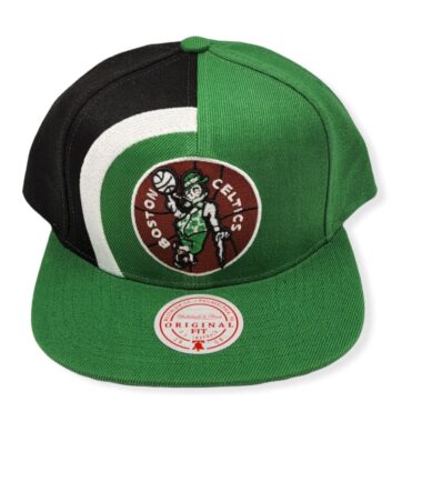 Mitchell & Ness Boston Celtics Retroline Green Adjustable Snapback Hat Cap
