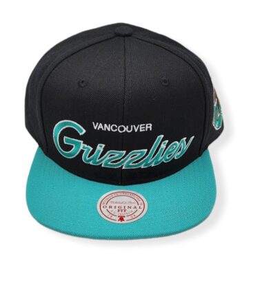 Mitchell & Ness Vancouver Grizzlies Team Script 2.0 Adjustable Snapback Hat Cap