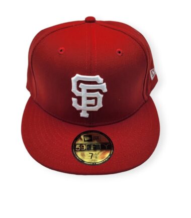 New Era San Francisco Giants 59Fifty Basic Red Fitted Hat Cap Size 7 1/8