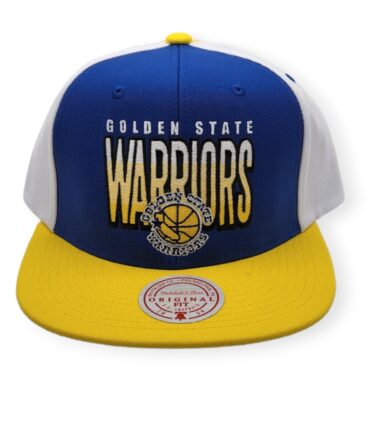 Mitchell & Ness Golden State Warriors Billboard 2 Blue/Yellow Adjustable Snapback Hat Cap