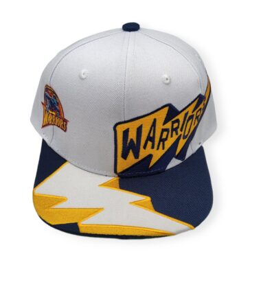 Mitchell & Ness Golden State Warriors Fast Times White Adjustable Snapback Hat Cap